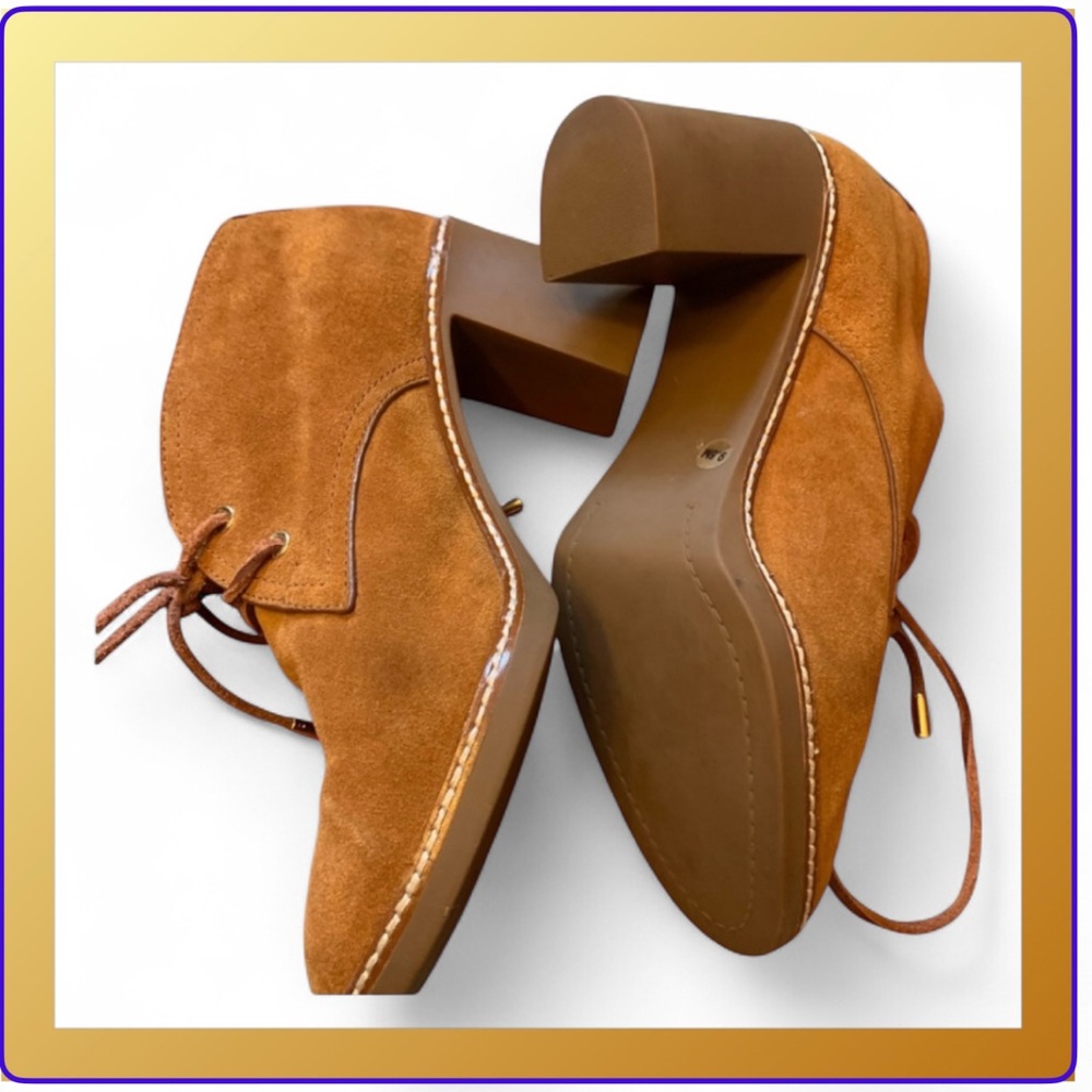 Tory Burch suede Booties with warm fur inside. - Picture 3 of 6